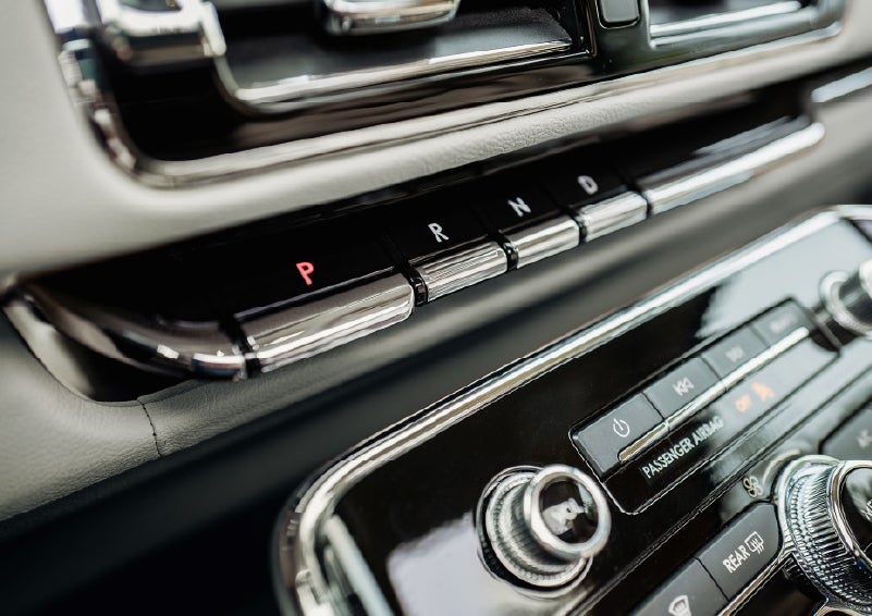 Bright chrome piano key shifter buttons invoke an effortless and artistic touch | Klaben Lincoln of Warren in Warren OH