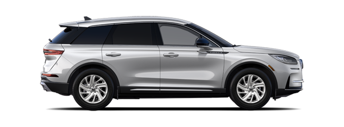 The passenger side of a Lincoln Corsair® SUV is shown in the Ceramic Pearl extra-cost exterior paint option. | Klaben Lincoln of Warren in Warren OH