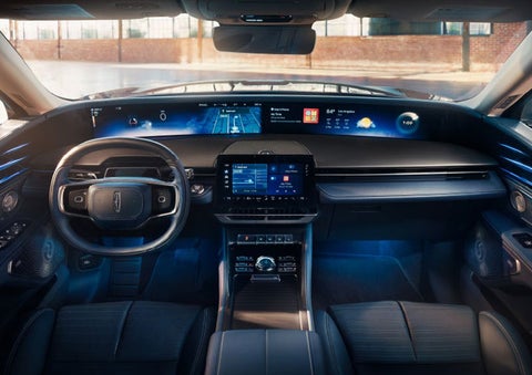 The panoramic display is shown in a 2025 Lincoln Nautilus® SUV. | Klaben Lincoln of Warren in Warren OH