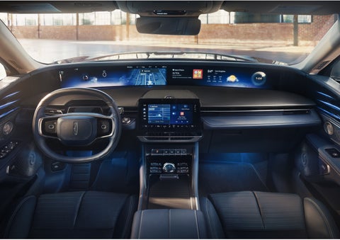 The panoramic display is shown in a 2026 Lincoln Nautilus® SUV. | Klaben Lincoln of Warren in Warren OH